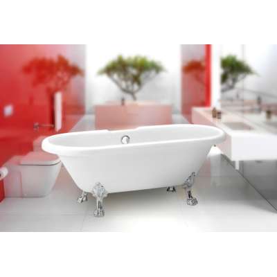 Акриловая ванна BelBagno BB21-CRM ножки хром